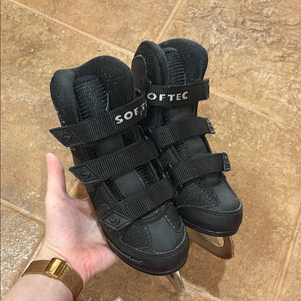 Black Kids Figure Skates